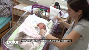 Anežka z Orlové se stala tisícím dítětem narozeným v havířovské nemocnici