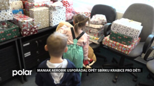 Maniak aerobik Havířov uspořádal opět sbírku Krabice pro děti
