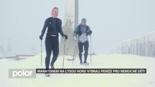 Třídenním maratonem na Lysou horu vybrali peníze pro nemocné děti