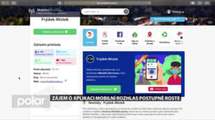 Zájem o aplikaci Mobilní Rozhlas ve Frýdku-Místku postupně roste