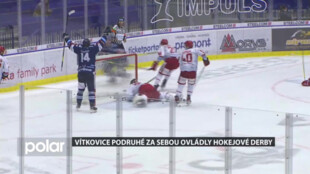 Hokejové derby opět pro Vítkovice. Třinec ale stále extraligu vede