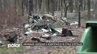 Hromada odpadků v Kunčičkách se zvětšuje. Pachatel nařízení magistrátu o odstranění ignoruje