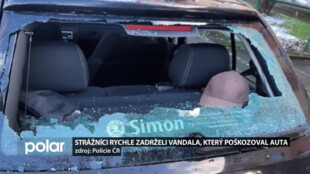 Strážníci rychle zadrželi vandala, který v Českém Těšíně poškozoval zaparkovaná auta