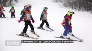 Karvinské děti se učí lyžovat v Beskydech, věnují se jim instruktoři z lyžařské školy