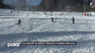 Povánoční obleva omezila provoz lyžařských areálů jen nepatrně, všude už se opět lyžuje