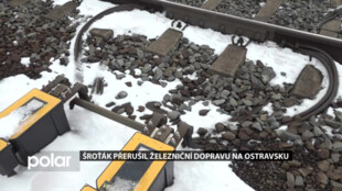 Šroťák přerušil železniční dopravu na Ostravsku. Ukradl zabezpečovací kabely