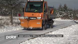 Zimní údržba v Těrlicku probíhá podle plánu priorit, přednost mají trasy autobusů