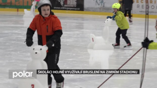 Školáci v Havířově hojně využívají bruslení na zimním stadionu