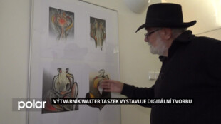 Osmdesátiletý výtvarník z Karviné Walter Taszek vystavuje digitální tvorbu