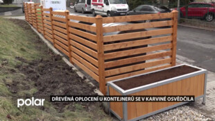 Dřevěná oplocení u kontejnerových stanovišť se v Karviné osvědčila, přibývají další