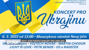 Nový Jičín pořádá v neděli 6. března Koncert pro Ukrajinu