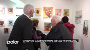 Havířovský malíř Ladislav Tobola uspořádal výstavu pro Ukrajinu