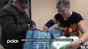 Lidé jsou solidární, v Karviné plní sběrné místo humanitární pomoci pro Ukrajinu vším potřebným