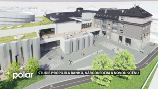 Studie nového Kulturního centra ve Frýdku-Místku propojila bývalou banku, Národní dům i Novou scénu