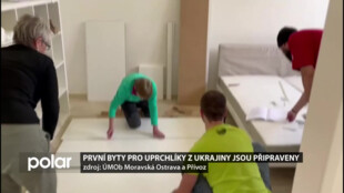 Uprchlíci z Ukrajiny už se mohou nastěhovat do plně vybavených bytů v centru Ostravy