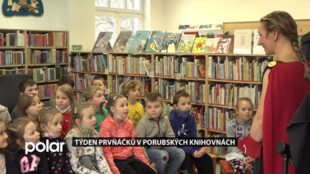 V porubských knihovnách pasovali prvňáčky na čtenáře. Využily Týden prvňáčků