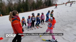 Předškoláci z Těrlicka absolvovali týdenní lyžařský výcvik na Vaňkově kopci