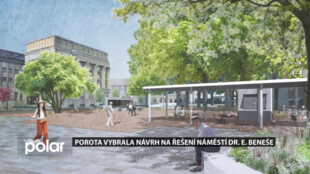 Porota vybrala vítězný návrh na řešení náměstí Dr. E. Beneše. Počítá i s budoucí výstavbou.