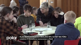 Hlas novojičínských žáků byl slyšet na školním fóru