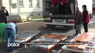 Krnovská nemocnice věnovala nemocniční polohovací lůžka partnerskému městu Nadvirna na Ukrajině