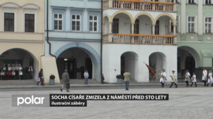 Socha císaře zmizela z Masarykova náměstí před sto lety