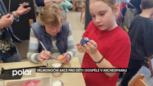 V archeoparku děti malovaly kraslice, zdobily perníčky, drátkovaly nebo pletly pomlázku