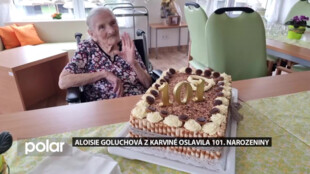 Aloisie Goluchová z Karviné oslavila 101. narozeniny