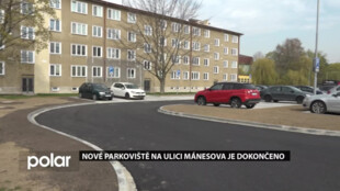 Nové parkoviště na ulici Mánesova v Havířově je dokončeno, řidiči mají k dispozici 80 míst