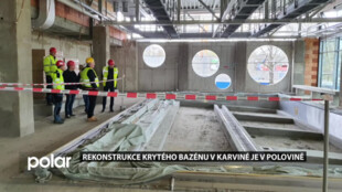 Generální rekonstrukce krytého bazénu v Karviné-Hranicích je pokračuje podle plánu