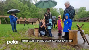 Děti se v archeoparku účastnily Perunových her se slovanským sedmibojem