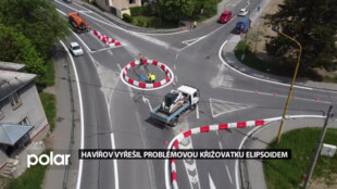 Havířov vyřešil problémovou křižovatku v Prostřední Suché elipsoidem, řidiči to vítají