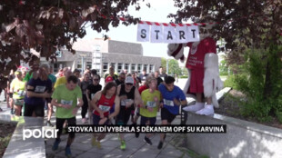 Stovka lidí vyběhla s děkanem OPF Karviná, společně zvládli trať dlouhou 5,5 km