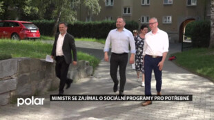 Ministr se zajímal o sociální programy pro potřebné, v Havířově navštívil azylový dům