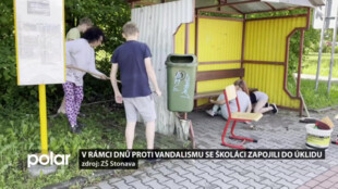 V rámci „Dnů proti vandalismu“ se školáci zapojili do úklidu