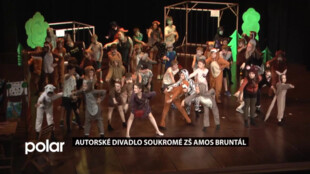 Soukromá ZŠ AMOS Bruntál uvedla autorské představení v divadle a současně se rozloučila s absolventy