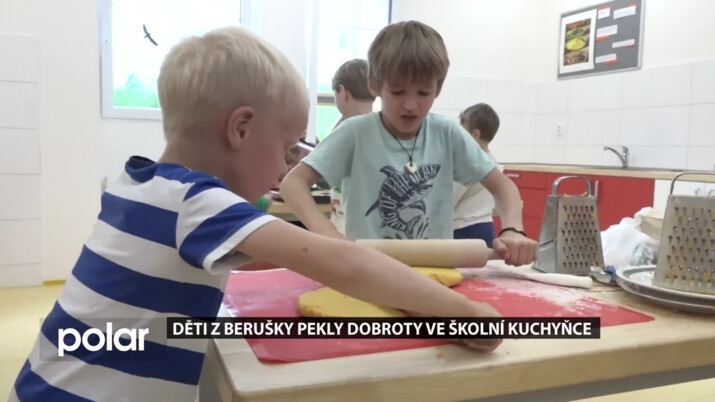 Děti z Berušky pekly dobroty v cvičné školní kuchyňce