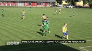 Fotbalisté zakončili sezónu, poslední zápas neodehrají