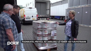 Podnikatel z Českého Těšína převezl na Ukrajinu už téměř 100 tun potravin, pomáhat bude i nadále