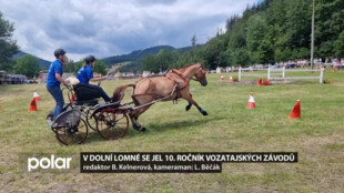 Vozatajové závodili na trati v Dolní Lomné