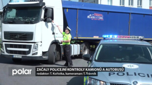 Ve čtvrtek začaly policejní kontroly kamionů a autobusů. Přetížená auta ničí silnice a jsou nebezpečná