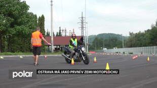 Ostrava má jako první město v zemi motoplochu. Budou se na ní učit jezdit motorkáři