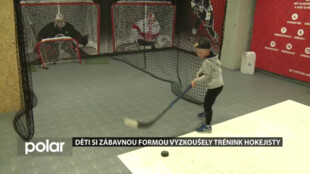 Děti si zábavnou formou vyzkoušely ve Frýdku-Místku trénink hokejisty