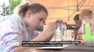 Na Letním festivalu si děti mohly vytvořit zahradní lucerny