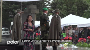 6. srpna uplynulo 78 let od Životické tragédie, lidé si událost připomněli u památníku