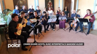 Zámek Kunín hostil mezinárodní kurz interpretace barokní a renesanční hudby
