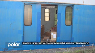 Zloději ukradli humanitární pomoc. Do odstaveného vagónu se vloupali už dvakrát