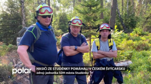 Hasiči ze Studénky pomáhali v Českém Švýcarsku, vozili vodu pro vrtulníky