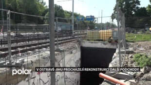 Tmavé a sprejery počmárané podchody Dřevoprodej a Tylova v Ostravě-Jihu procházejí rekonstrukcí