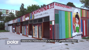 Budova výměníku už nehyzdí okolí Knihovny Podroužkova. Změnila se na umělecké dílo