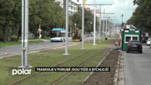 Na zmodernizované trati na Opavské ulici v Porubě už jezdí tramvaje